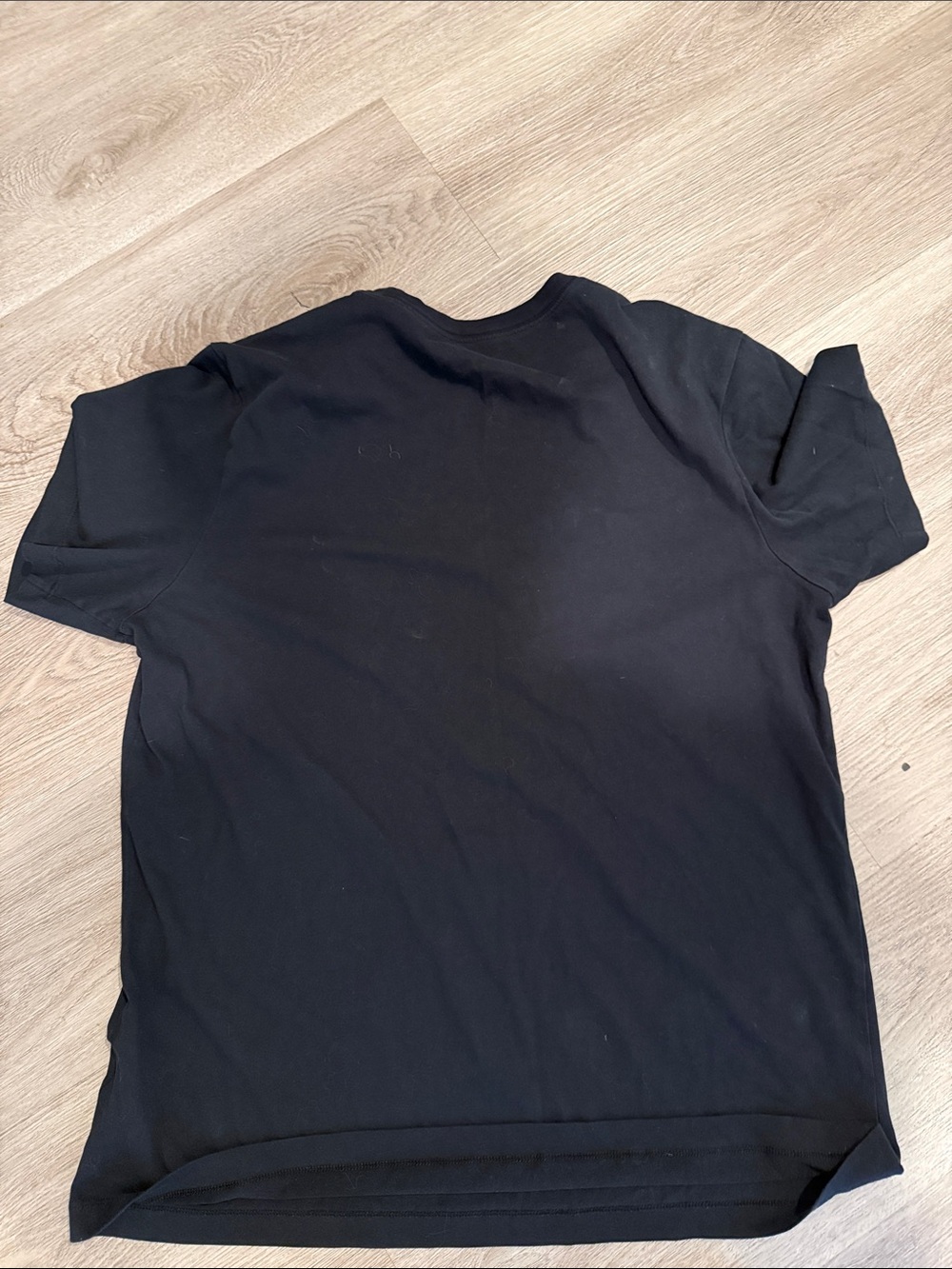 Nike Black Tee with Teal and Aqua Script Logo - Picture 3 of 3